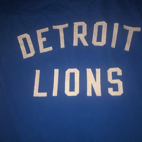 DETROIT NFL LIONS AUTHENTIC THICK WARM SWEATER MITCHELL&NESS 1953 LOGO MEDIUM - Picture 7 of 12